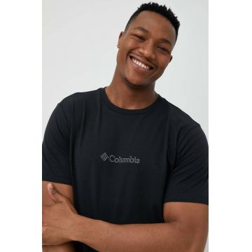 Columbia tricou barbati, culoarea negru, cu imprimeu