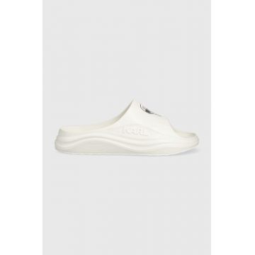 Karl Lagerfeld papuci KL75030 SKOONA barbati, culoarea alb