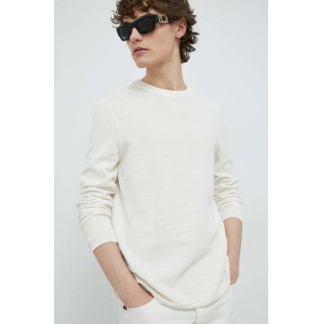 Marc O'Polo pulover de bumbac barbati, culoarea alb, light