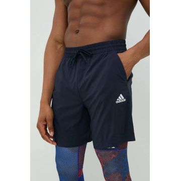 Adidas pantaloni scurți de antrenament Chelsea barbati, culoarea albastru marin