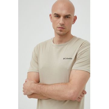 Columbia tricou barbati, culoarea bej, cu imprimeu 1680053.SS23-112