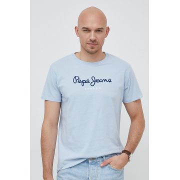 Pepe Jeans tricou din bumbac Eggo cu imprimeu