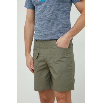 Columbia pantaloni scurți Washed Out barbati, culoarea verde 1990793-397