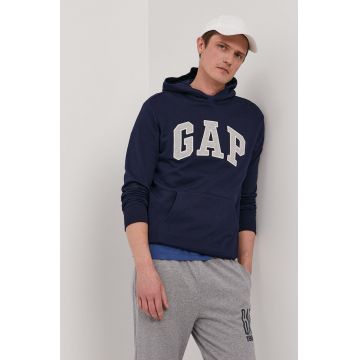 GAP Bluză bărbați, culoarea albastru marin, cu imprimeu