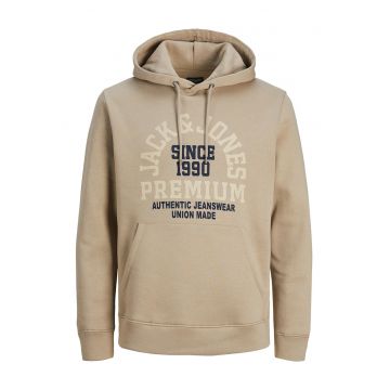 Jack & Jones - Hanorac cu imprimeu logo si buzunar kangaroo