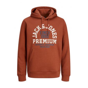 Jack & Jones - Hanorac cu imprimeu logo si buzunar kangaroo