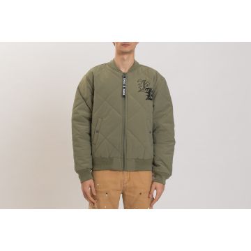 OG Old English Quilted Bomber Jacket