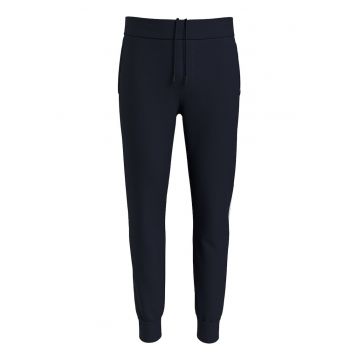 Pantaloni sport din bumbac cu benzi logo