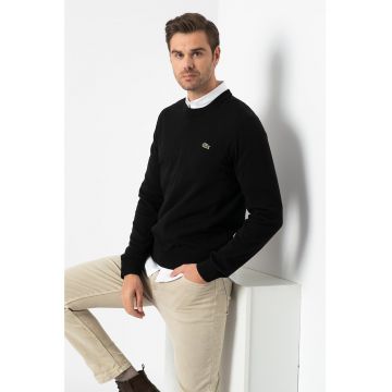 Pulover regular fit de bumbac organic