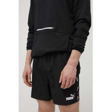 Puma pantaloni scurți de antrenament Ess+ Tape 849043 bărbați, culoarea negru 907658