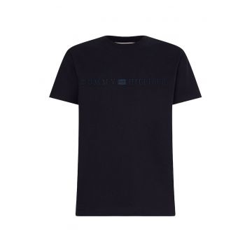 Tricou de bumbac organic cu logo brodat