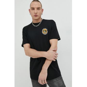 Vans tricou din bumbac culoarea negru, cu imprimeu VN00003FBLK1-black
