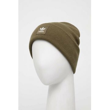adidas Originals caciula culoarea verde adidas Originals caciula culoarea verde