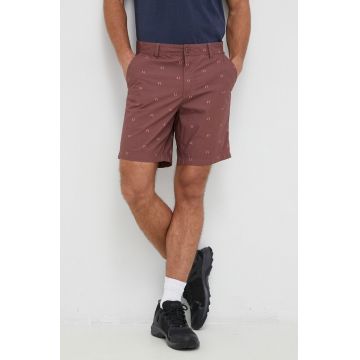 Columbia pantaloni scurti din bumbac culoarea bordo