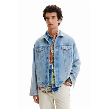 Desigual geaca jeans barbati, de tranzitie