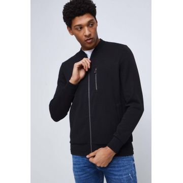 Medicine bluza barbati, culoarea negru, neted