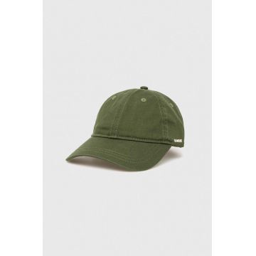 Samsoe Samsoe șapcă de baseball din bumbac culoarea verde, neted