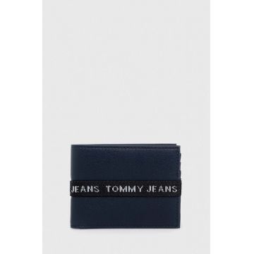 Tommy Jeans portofel barbati, culoarea albastru marin