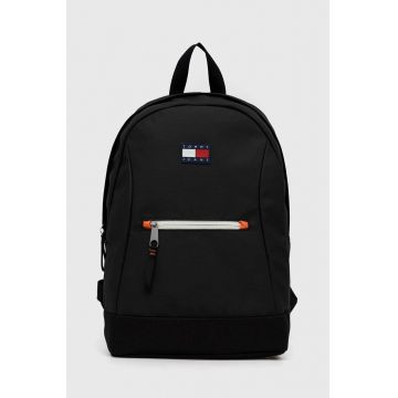 Tommy Jeans rucsac barbati, culoarea negru, mare, neted