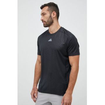 adidas Performance tricou de antrenament culoarea negru, modelator