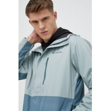 Columbia geacă outdoor Hikebound culoarea turcoaz 1988621