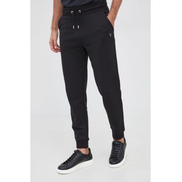 Gant pantaloni barbati, culoarea negru, neted