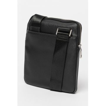 Geanta crossbody de piele ecologica cu logo Certosa