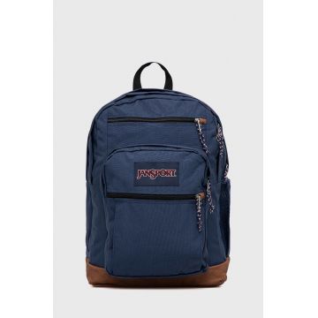 Jansport rucsac culoarea albastru marin, mare, neted