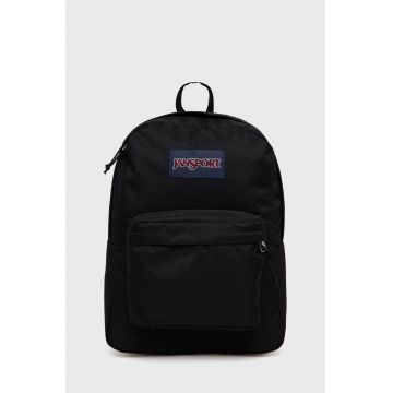 Jansport rucsac culoarea negru, mare, cu imprimeu