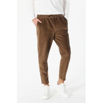 Pantaloni sport de bumbac cu striatii