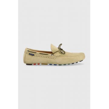 PS Paul Smith mocasini din piele intoarsa Springfield barbati, culoarea bej
