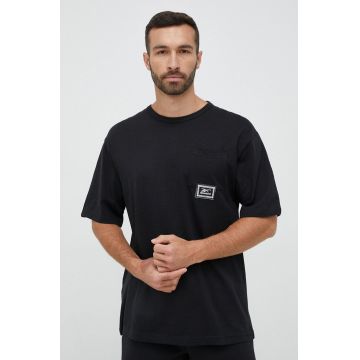 Reebok Classic tricou barbati, culoarea negru, cu imprimeu HU2012-BLACK