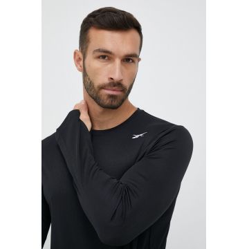 Reebok mânecă lungă de antrenament Tech culoarea negru, neted