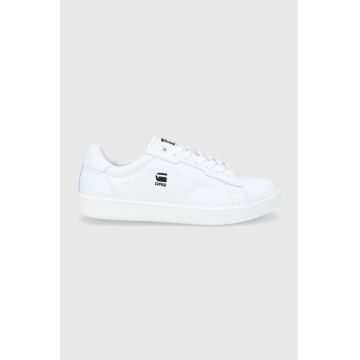 G-Star ghete de piele culoarea alb G-Star ghete de piele culoarea alb