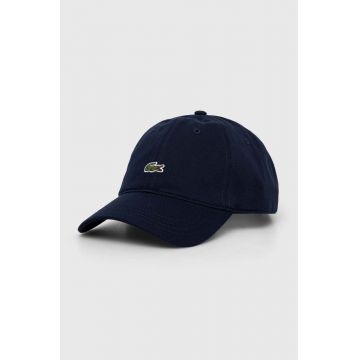 Lacoste șapcă de baseball din bumbac culoarea albastru marin, cu imprimeu RK0491-031
