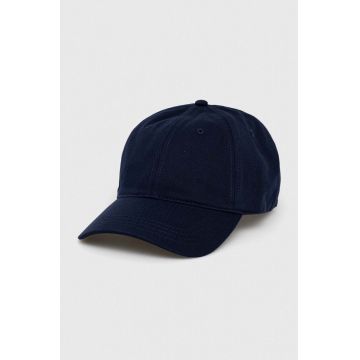 Lacoste șapcă de baseball din bumbac culoarea albastru marin, neted RK0440-031