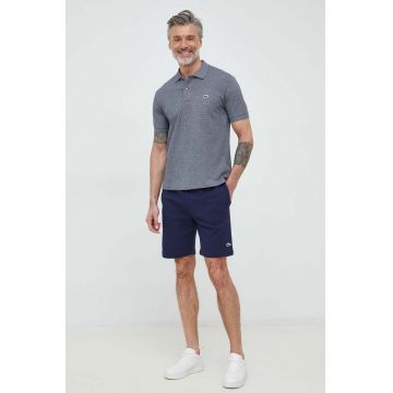 Lacoste pantaloni scurti barbati, culoarea albastru marin