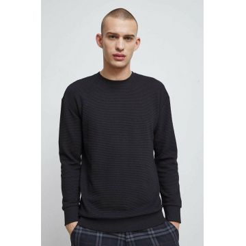 Medicine longsleeve barbati, culoarea negru, neted