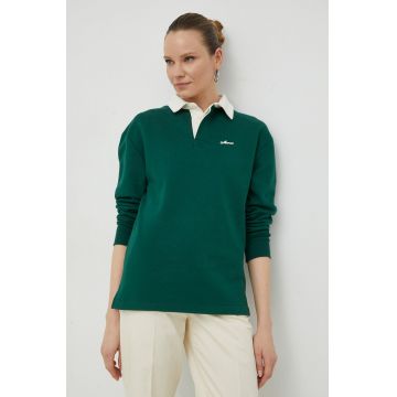 Mercer Amsterdam hanorac de bumbac culoarea verde, neted Mercer Amsterdam hanorac de bumbac culoarea verde, neted
