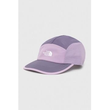 The North Face sapca culoarea violet, cu imprimeu