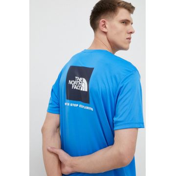 The North Face tricou sport Reaxion Red Box cu imprimeu