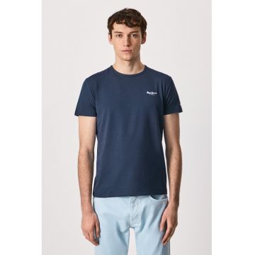 Tricou slim fit Original Basic - Bleumarin