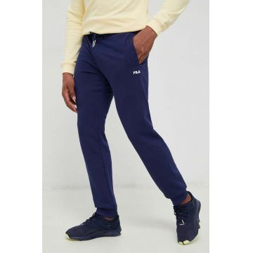 Fila pantaloni de trening culoarea albastru marin, neted