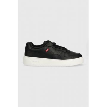 Levi's sneakers din piele Glide culoarea negru, D7521.0002 Levi's sneakers din piele Glide culoarea negru, D7521.0002