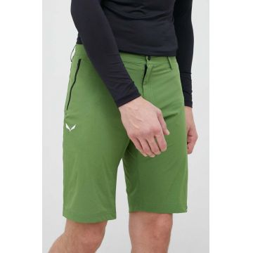 Salewa pantaloni scurți outdoor Talveno barbati, culoarea verde
