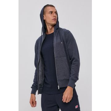 !SOLID Bluză bărbați, culoarea albastru marin, material neted