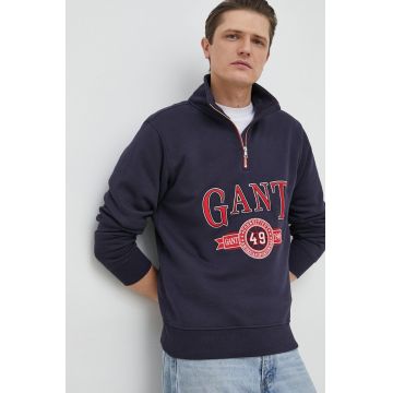 Gant bluza barbati, culoarea albastru marin, modelator