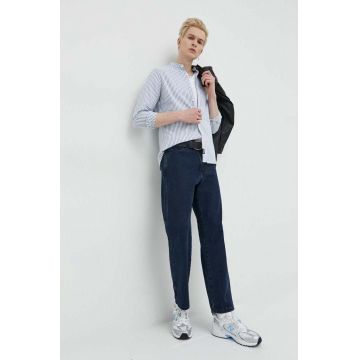 Hollister Co. camasa barbati, cu guler stand-up, regular