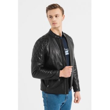 Jacheta biker din piele