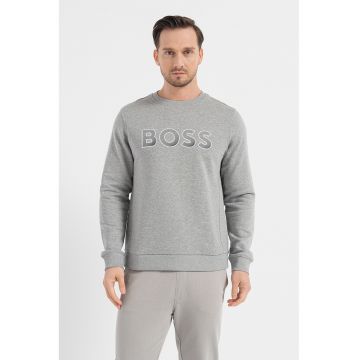 Bluza sport de bumbac cu logo brodat Salbo